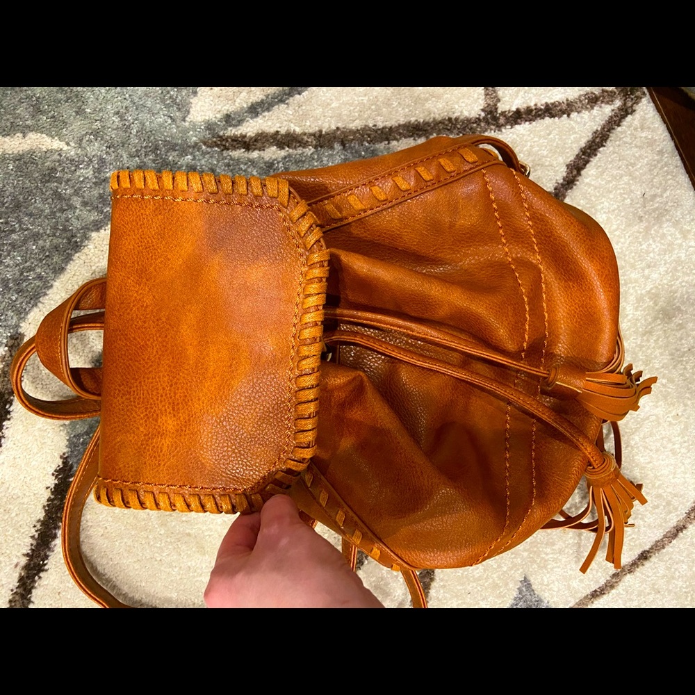 Chestnut colored backpack